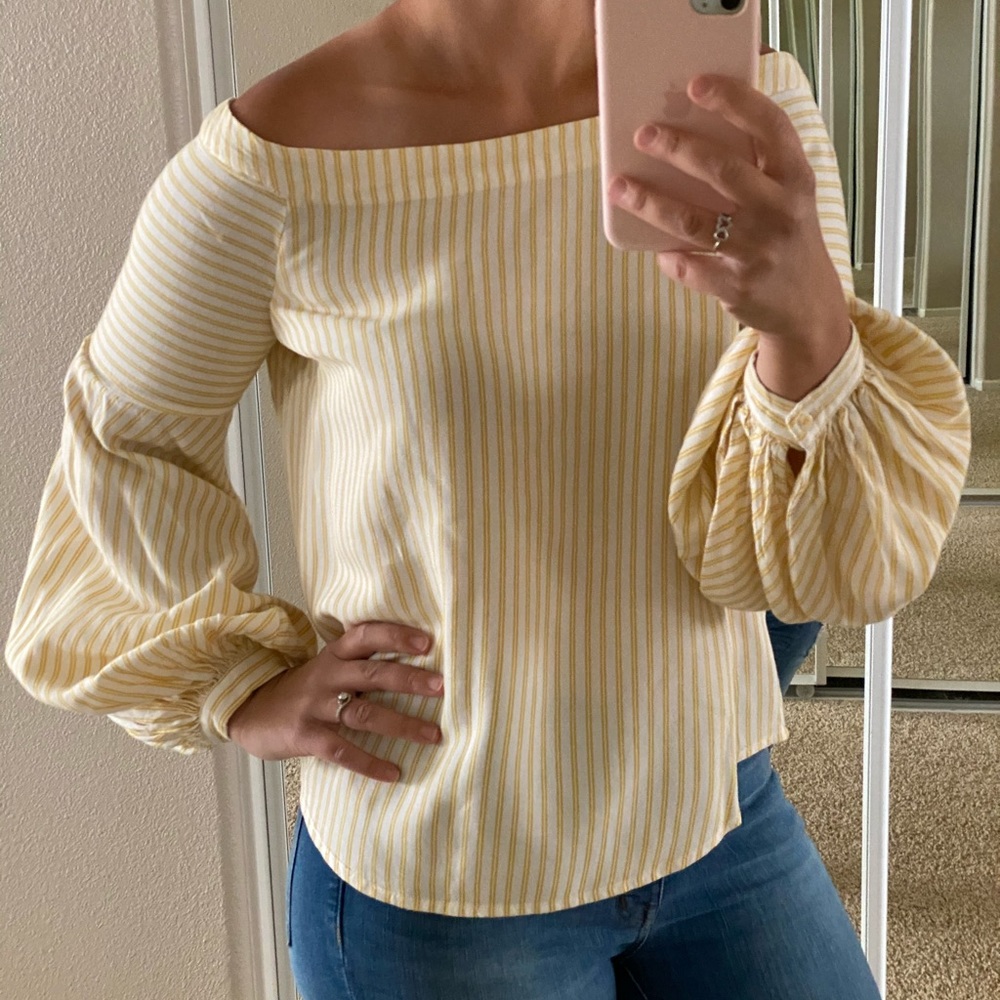 Off the shoulder Anthropologie top